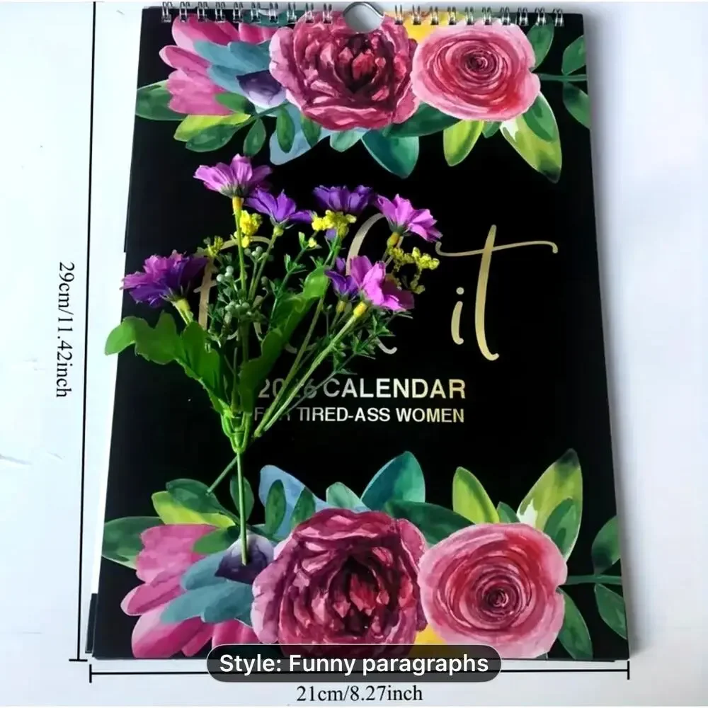 2026 Funny Adult F*ck It Calendar For Tired-A$$ Women